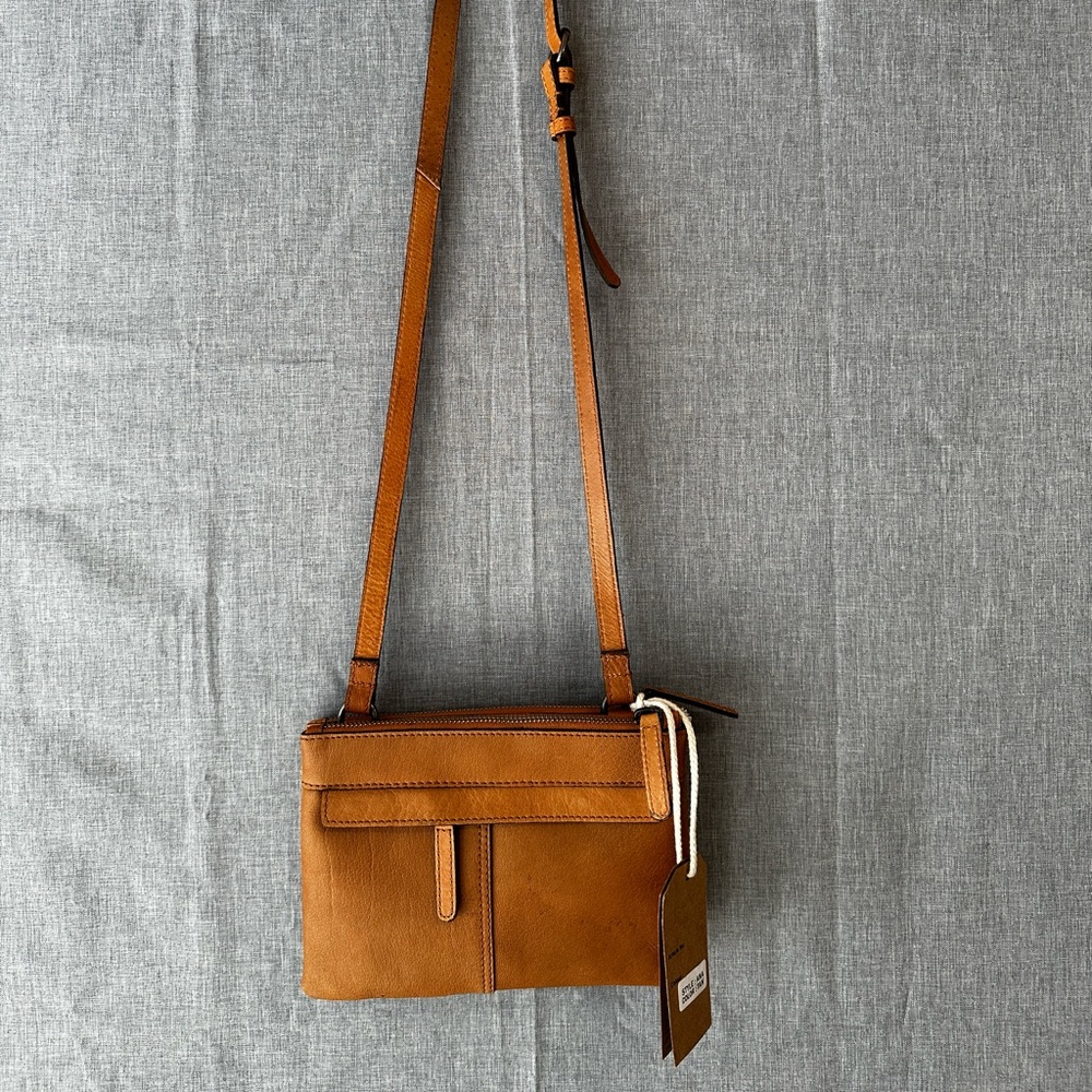 Brown Leather Crossbody
